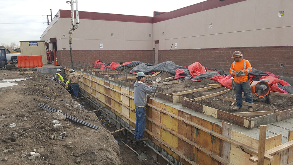Denver Concrete Contractor Commercial Building Footing